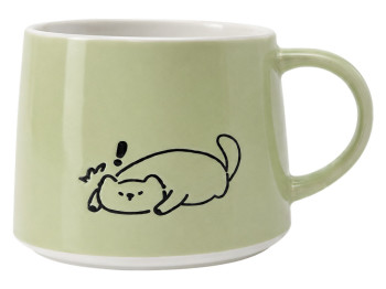 Чашка Limited Edition Coffee Buddy, фарфор, 380мл, цвет зеленый
