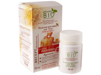 Бальзам-розтирання для тіла Pharma Bio "Пчеловіт" 50г