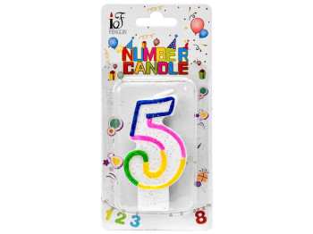 Свечи-цифры для торта, 5