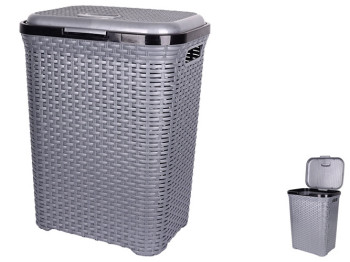 Корзина для білизни Violet House 0726 Роттанг Metal, 55л, 2066777430011