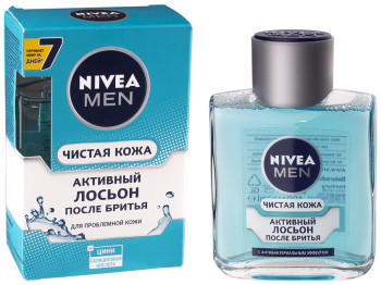 Лосьйон після гоління Nivea men "Чиста шкіра" з цинком і саліц. кислотою, для проблемної шкіри 100мл