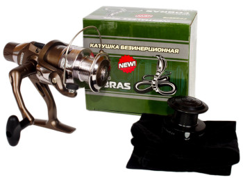 Катушка Sams Fish Cobra 3000 3ВВ пластиковая шпуля + чехол (+ доп. шпуля) Обороты 5.2к1