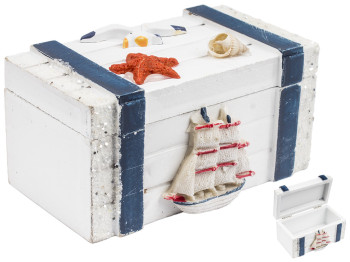 Шкатулка Морська МДФ 10,5х6х5,5см