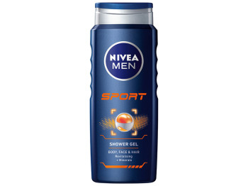 Гель для душу Nivea men "Спорт" для чоловіків 24г свіжості, з ароматом лайма 500мл