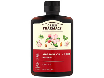 Масло для массажа Green Pharmacy, с миндальным маслом, 200мл
