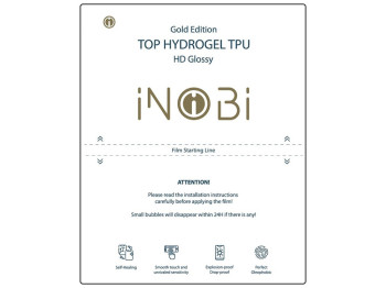 ПОШТУЧНО! Гидро-гель плёнка iNobi Notebook Gold Edition HD Glossy NG-001 1 шт Цвет Прозрачный