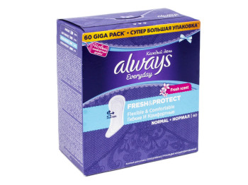 Прокладки ежедневные ароматизированные Always "Everyday Fresh&Protect Normal" (цена за уп. 60шт)