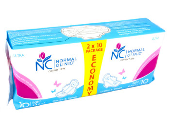 Прокладки для крит. дней с крыл. Normal Clinic "Ultra cotton&velvet" 3к (цена за уп. 20шт) DUONCF04Z