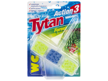 Средство освежающее блок для унитаза Action 3 "Tytan" (лесной)