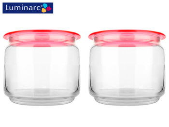 Набор банок Luminarc Plano Pink, 500мл (цена за набор 2шт) 96824