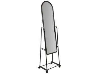 Зеркало напольное, акрил, металл, пластик, 36×158см, цвет черный