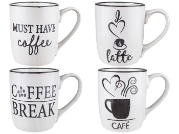 Чашка Stenson "Coffee" 12,7х8,5х10см 350мл