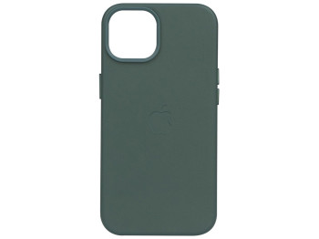 Чохол Leather Case для iPhone 14 Plus Колір Хвойний зелений