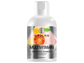 Шампунь Dalas Multivitamin із компл. мультивіт., екстрактом женьшеню та олією авокадо 500мл