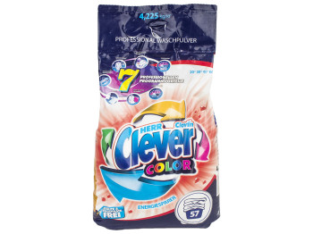 Стиральный порошок бесфосфатный Clever Color 4,225кг