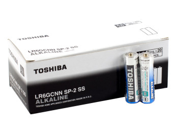 Батарейка алкалінова TOSHIBA, 1,5V, AA, LR6 (ціна за спайку 2шт)