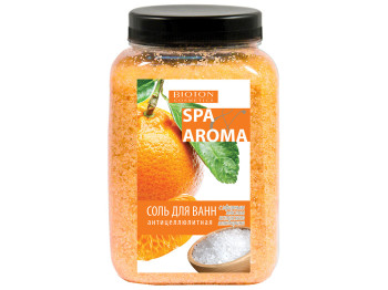 Сіль морська для ванн Bioton Spa&Aroma антицелюлітна з ефірною олією іспанського мандарину, 750г