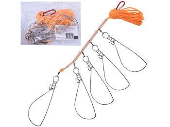 Кукан Sams Fish на 5 отводов со шнуром 3.5м