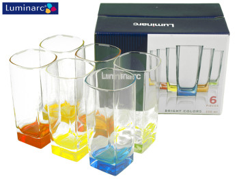 Набор стаканов Luminarc "Sterling Bright colors" 330мл (цена за набор 6шт) 17799