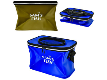 Сумка ЭВА Sams Fish с отверстием для живца 30х20х20см (цвета ассорти)