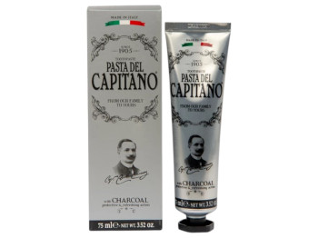 Зубна паста Pasta Del Capitano з вугіллям, 75 мл.