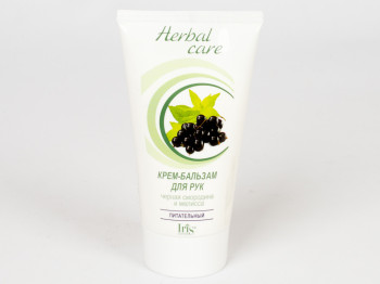 Крем-бальзам для рук Iris "Чорна смородина і меліса" серія "Herbal Care", туба, 150г.