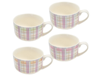 Чашка-супница Glaze клетка 450мл
