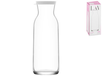 Графин стеклянный с силиконовой крышкой Fonte D6,8см 1,2л