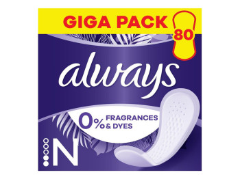 Прокладки ежедневные Always Daily Fresh Normal, 80шт, 2капли
