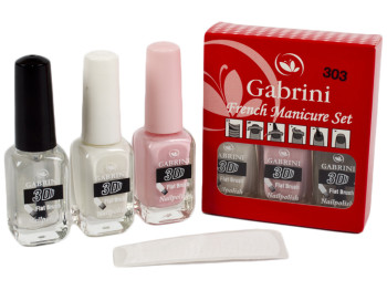 Набір лаків для нігтів GABRINI French Manicure Set №303