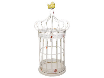 Клітка декоративна Зефір 32см (колір білий)