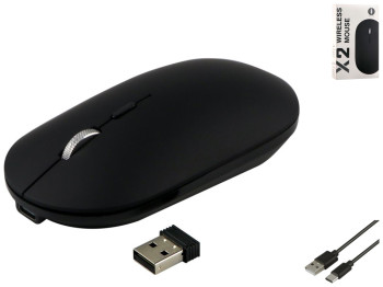 Беспроводная Мышь TWolf X2 Rechargeable 2.4G + Bluetooth Цвет Черный