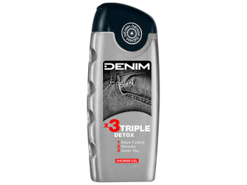 Чоловічий гель для душу Denim Black Triple Detox, 400мл