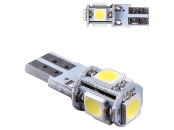 Лампа Pulso габаритная, LED T10, 5SMD-5050, 12v, 0,5w, 60lm, белая
