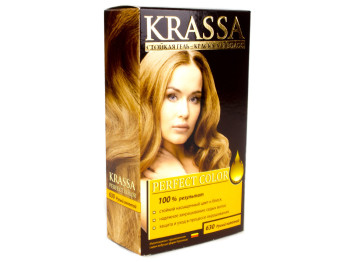 Гель-краска для волос стойкая "Krassa Perfect Color" с окислителем 9% тон 630 Русый золотой
