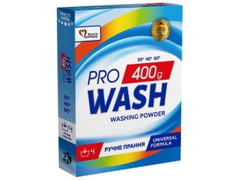 Порошок для стирки универсальный ProWash, 400г