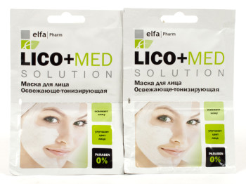 Маска для обличчя "Elfa Pharm" - Lico+Med осв.-тоніз. 20мл (33264)+Lico+Med осв.-тоніз. 20мл (33264)
