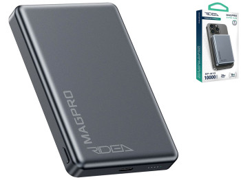 Мобильная Батарея Ridea RP-M10 MAGPRO QC/PD 20W, QI 15W with Magnetic 10000mAh, цвет Серый