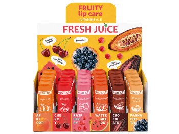 Набор бальзамов для губ Fresh Juice Фруктовые, 30шт по 3,6г