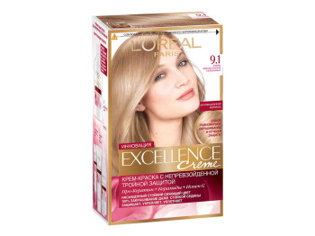 Краска для волос "Excellence Creme" повышенной устойчивости, оттенок 9.1