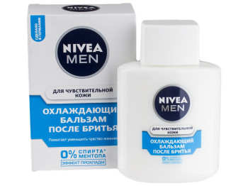 Бальзам після гоління Nivea men "Охдаждающій" для чутливої шкіри 100мл