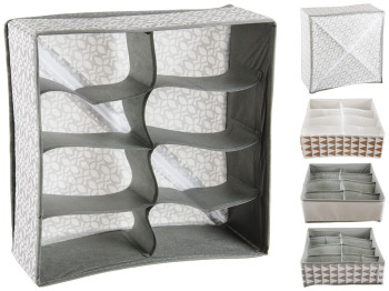 Ящик-органайзер для хранения белья 8 отделений 32х32х12см