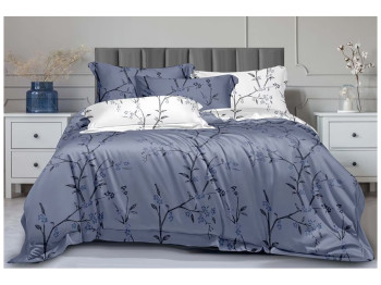 Комплект постельного белья Soho Евро Lounge, 200x230см, Eleganze Blue, 6900069942010