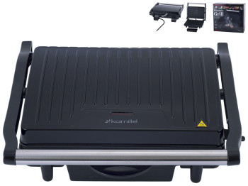 Гриль електричний з антипригарним покриттям Kamille 1500Вт 29,5х26х9,5см