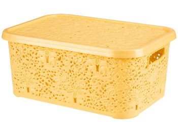 Корзинка R plastic Ажур, 10л, 33,5x23,5x16см, бежева, 31002