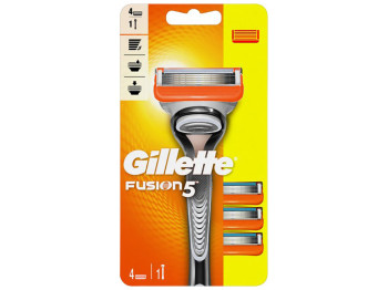 Бритва с 4 сменными кассетами Gillette Fusion5 5 лезвий (цена за 1 набор)