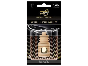Освежитель воздуха жидкий Real Fresh Wood Premium, черный, 5мл