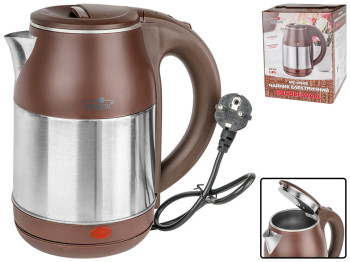 Чайник электрический Stenson Double wall коричневый 1,8л 1800W