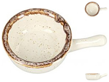 Соусник с ручкой Porland Beige, 9см