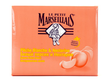 Мыло Le Petit Marseillais "Белый персик и нектарин" экстрамягкое 90 гр